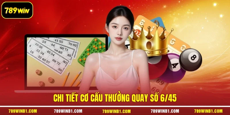 Chi tiết cơ cấu thưởng quay số 6/45